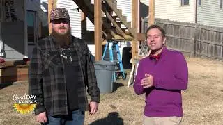 Composite Deck Build Wichita: Good Day Kansas Zero Maintenance + Powder Coated Railing Tour