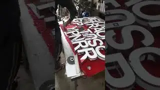 making stainless build up letters