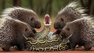 Porcupines vs Python &ndash; Clash of Armor and Constriction