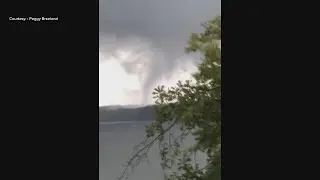 Lake Murray, South Carolina tornado: raw video
