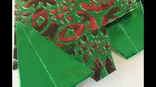 Rinea Foiled Paper Pine Tree Folding