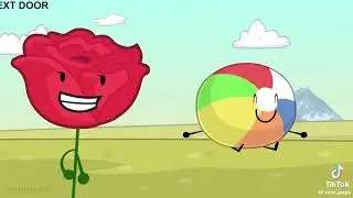 The Four Video: Beach Ball fell! (Part 2) #bfdi #bfdie