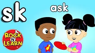 SK Ending Consonant Blend Sound | SK Blend Song and Practice | Rock 'N Learn