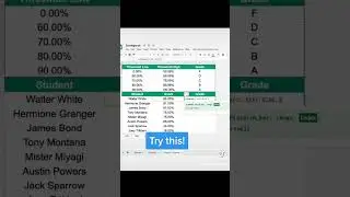 TEACHERS! Fill in student grades in 30 SECONDS with this SIMPLE FORMULA #excel #teacher #students