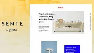 Sente - Magazine Ghost Blog Theme | Themeforest Website Templates and Themes