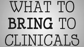 Nursing School | What To Bring To Clinicals