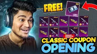 1000+ Classic Crates Opning For Glacier M416 🔥 How To Get Free Classic Coupons 😍 - BGMI