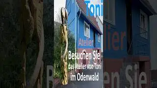 Bestatter mit Herz - Toni Atelier #ateliertoni #bestatter #holzkunst #kunst #sculpturen #shorts