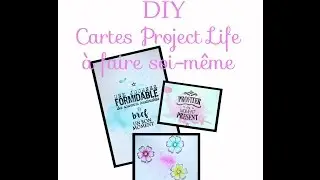 (Scrap) Faire des cartes de PROJECT LIFE (DIY scrap)
