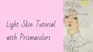 How to color light skin tone using Prismacolors | Skin Tutorial