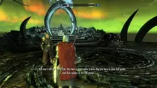 Skyrim: Dragonborn DLC Miraak fight.
