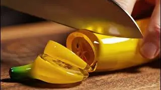 Crystal Cuts ASMR #GlassASMR#ASMRVegetables#GlassVegetables#CuttingGlassFood#HyperrealASMR#ASMRKit