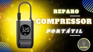 Reparo em compressor recarregável portátil.