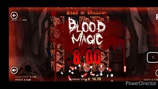 Max Win  slot Book of Shadows 0.20&euro; bet
