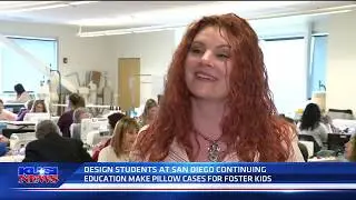 KUSI-SD: SDCE Design Students Make Pillow Cases for Foster Kids