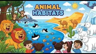 Animal Habitats 🦁🐧 | Fun Learning Song for Kids | Happy Tale & Tune