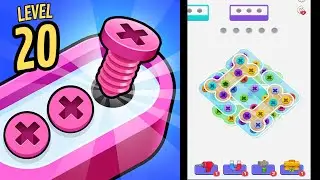 🏅 UNSCREW IT: NUTS & BOLTS JAM 🔩🪛 Level 20 🤪🧩 Gameplay Walkthrough
