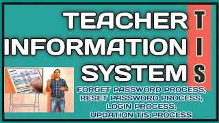HOW TO UPDATE TIS (TEACHER INFORMATION SYSTEM)