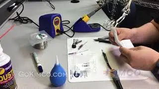 How to replace the ceramic heater in a Hakko FX888D