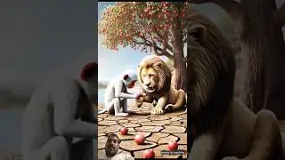 Very Emotional Lion King monkey help Video| #cartoon #facts #lion #lionqueen #lionhead #monkey