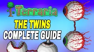 Terraria How To Beat & Defeat The Twins Tutorial (Easy Guide)