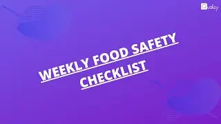 Weekly food safety checklist