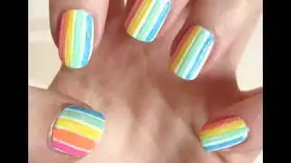 Easy stripe nail art ideas