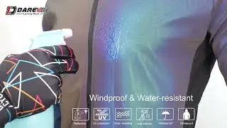 Best Deal DAREVIE Cycling Jacket Winter Rainbow Reflective PRO Level Cycling