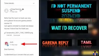 free fire ID suspend garena reply in website in Tamil #idrecover #idsuspended #Ajaytamil