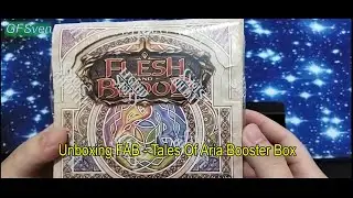 Unboxing TCG FAB Tales of Aria Box Booster 1st Edition