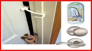 DOOR MONKEY Child Proof Door Lock & Pinch Guard - For Door Knobs & Lever Handles - Easy to Install