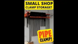 Small Shop Clamp Storage Hack | DIY Rack for All Your Woodworking Clamps