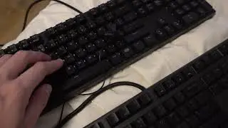 Sound test: Alienware AW510K VS Cooler master Pro L Cherry MX RED