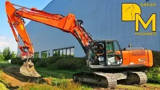 HITACHI ZAXIS KIESEL MULTI CARRIER KMC 250 BAGGER + DUMPER # TEICH ENTSCHLAMMUNG