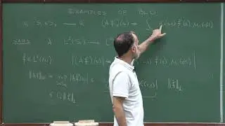 Doctorate program: Functional Analysis - Lecture 32. Examples of bounded linear maps: Integral...