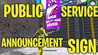 Visit Different Public Service Announcement Signs in Neo Tilted, Pressure Plant, or Mega Mall