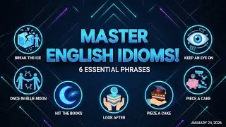 06 Daily English Idioms & Phrases for Fluent Spoken English | Easy Learning