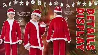 Santa Claus Dress for Kids Christmas Costume Dress for Boys and Girls #christmascostume