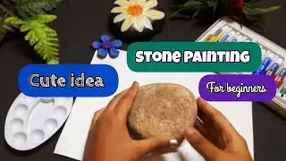 Stone Painting || Easy stone painting for beginners || ♡Cute idea♡