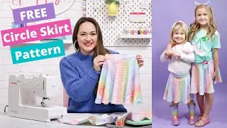 Как сшить юбку-солнце для девочки по БЕСПЛАТНОЙ выкройке! ЛУЧШИЙ мастер-класс!