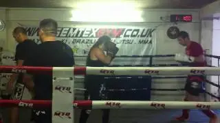 Spar session Aug 2011 Semtex gym .