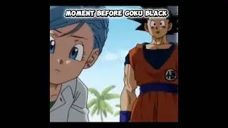 When trunks see black goku inside of goku #anime #dragonballz