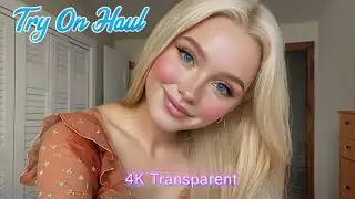 {4k} 💃 Прозрачное нижнее белье и модели, просвечивающие сквозь ткань | Примерка бикини Shein 2025 ✨🔥