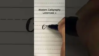 Lowercase c calligraphy using Tombow brush pen #alphabet #calligraphy #lettering #brushpen