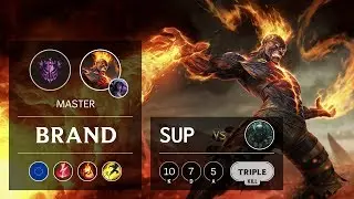 Brand Support vs Pyke - EUW Master Patch 9.8