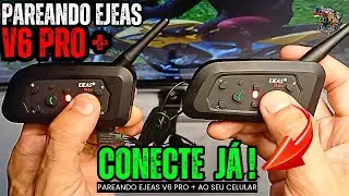COMO PAREAR E CONFIGURAR INTERCOMUNICADOR EJEAS V6 PRO COM O CELULAR @EdinhoMotovlog PASSO A PASSO