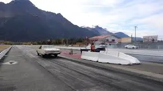 Buick 225 Electra (Duece & 1/4) VS SRT at Alaska Drag Strip All BUICK motor no Nitrous.