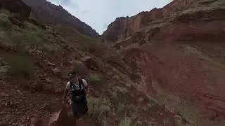 New Hance Trail-Definitively do not do solo. #insta360 #grandcanyon