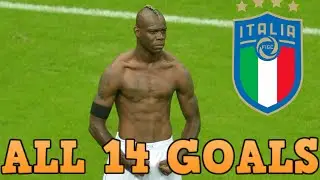 Mario Balotelli - All 14 Goals for Italy - 2010-2018