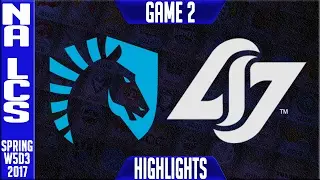 Team Liquid vs CLG Highlights Game 2 - NA LCS W5D3 Spring 2017 - TL vs CLG G2